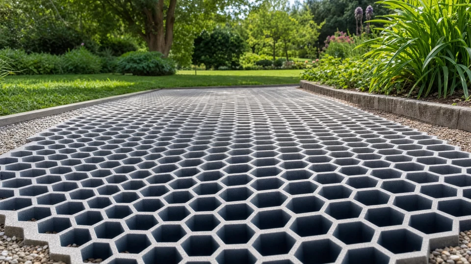 Surface en béton poli avec granulats apparents, finition terrazzo ou béton désactivé